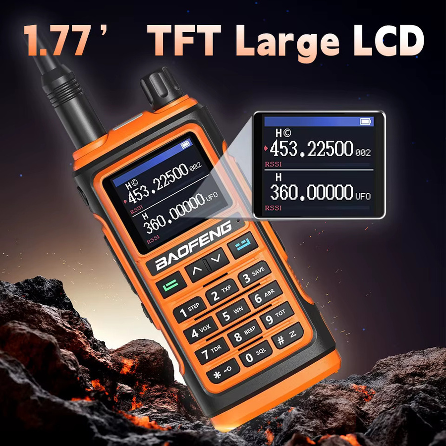Baofeng Walkie Talkie UV-17M mit Air Band, Long Range Radio, 999 Kanälen, AM/FM Full Band und VOX Funktion - Bild 6