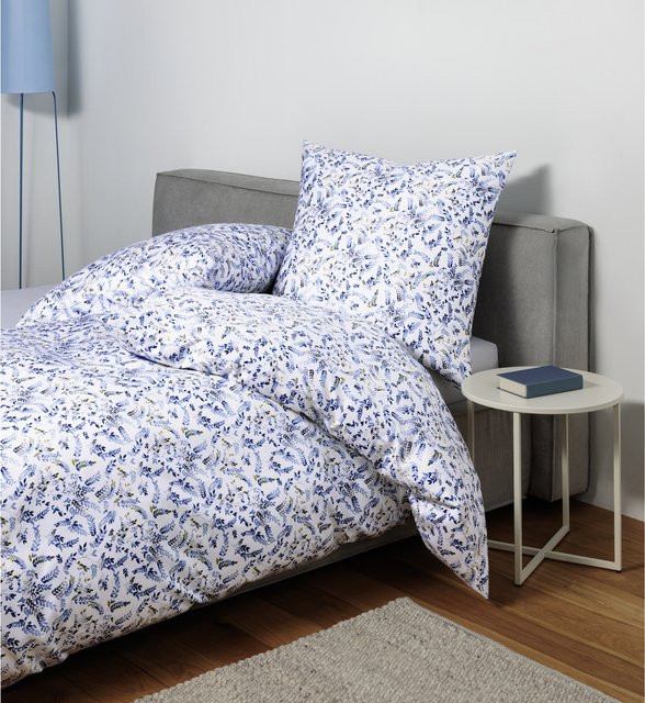 Janine Bettwäsche Moments Mako-Satin Baumwolle Floral Vintage B/H: 135 x 200 cm mit 80 x 80 cm Kissenbezug - Bild 2