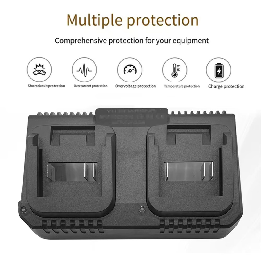 diymore Dual-Ports Li-Ionen-Akku-Ladegerät für Makita 18 V Lithium-Akku BL1830 - Bild 2