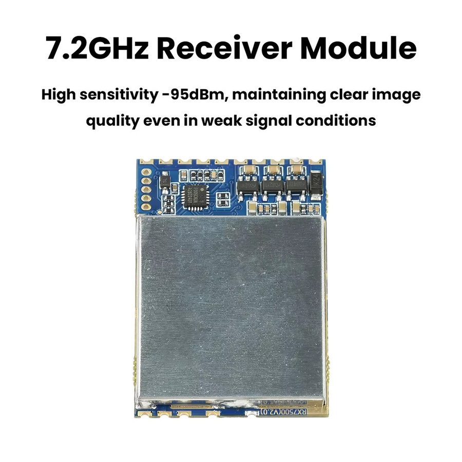 diymore Drahtloses Video-Empfängermodul RX7500 für Drohnen und Robotik, 6000-7500MHz, Analoge Übertragung mit hoher Empfindlichkeit von -95dBm für ein klares Signal - Bild 4