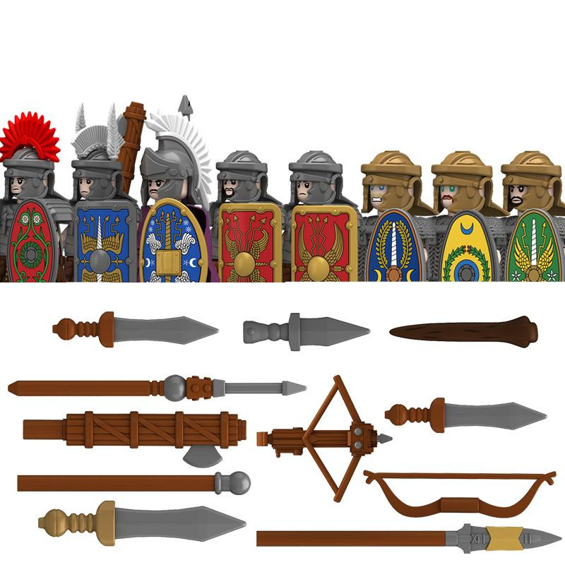 Yiran toy Römische Serie Konstruktionsbausteine Burg Mittelalterliche Militärritter Figuren ab 14 Jahren - Bild 3