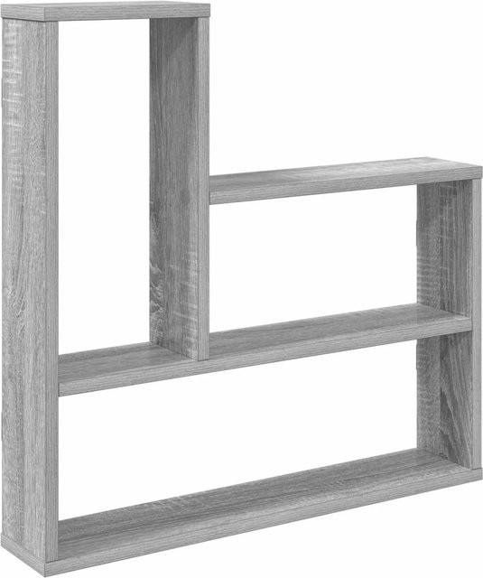 vidaXL Wandregal Sonoma-Grau aus Holzwerkstoff, B/H/T: 60 x 60 x 11 cm - Bild 1