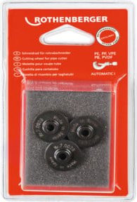 Rothenberger Schneidrad für Automatik Tube Cutter Rotary 28mm, Schwarz, 3 Stück - Bild 1