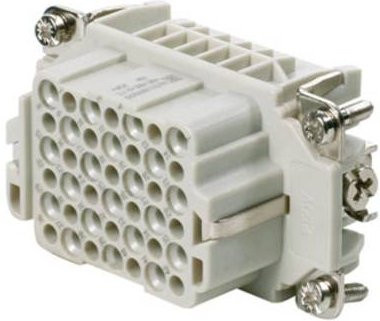 Weidmüller Buchseneinsatz RockStar HDC HDD 42 + PE in Weiß zum Crimpen - Bild 1