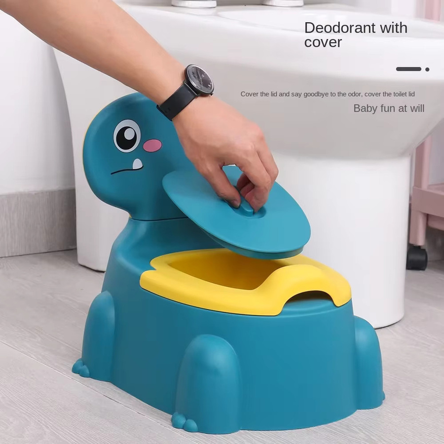 Tragbare Töpfchentrainingstoilette für Kinder in Rot mit rutschfestem Design aus Polypropylen - Bild 2