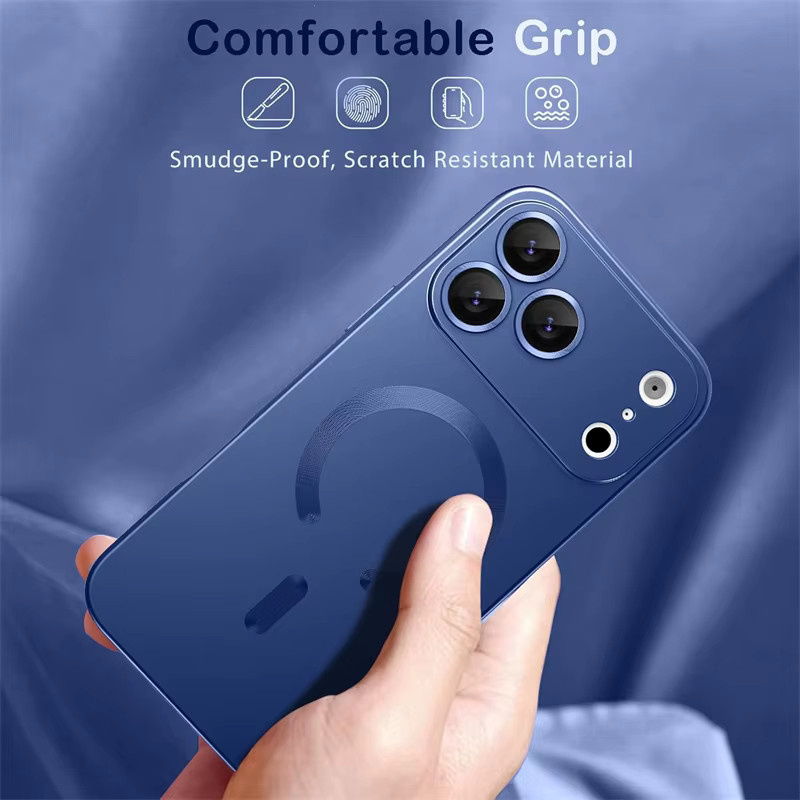Newteneight Magnetische TPU Schutzhülle für iPhone in Blau, Stoßfeste MagSafe kompatible Hülle - Bild 6