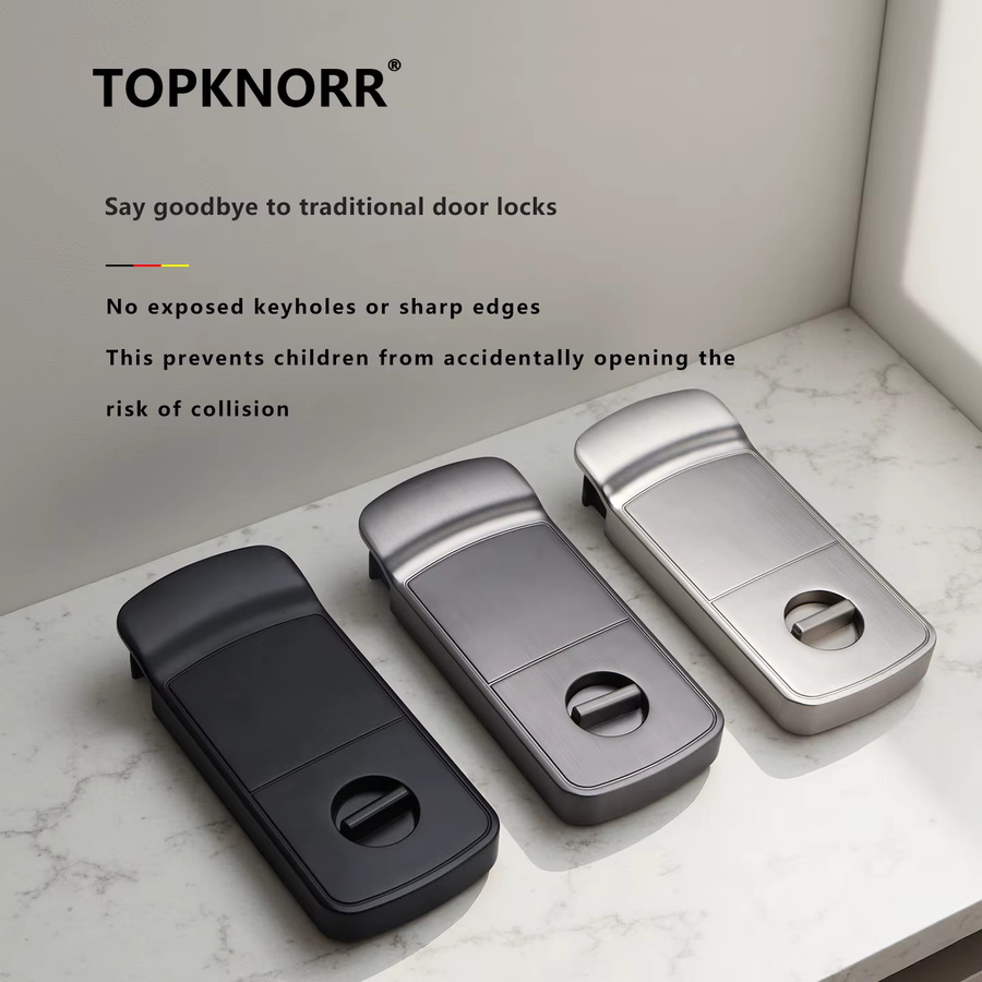 TOP KNORR Türgriff mit magnetischer Türverriegelung und Push-Open-Funktion in Grün, Schwarz oder Anthrazit - Bild 2