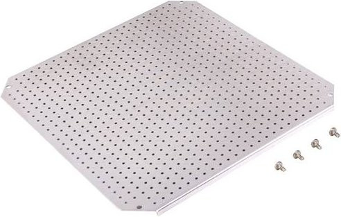 Fibox MPMP ARCA 4040 Montageplatte aus verzinktem Stahl in Silber, B: 35 cm, H: 35 cm - Bild 1