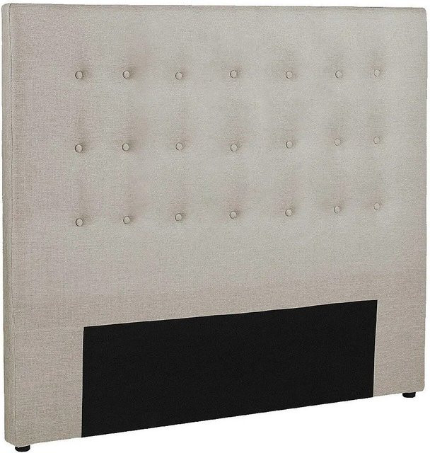 Vente-unique Bettkopfteil Francesco Polsterteil in Beige mit Breite: 164,5 cm - Bild 1
