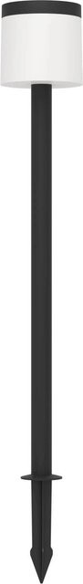 Eglo LED-Solar-Erdspieß Pantete mit Bewegungssensor in Schwarz-Weiß, Höhe: 115 cm, Durchmesser: 17,5 cm - Bild 1