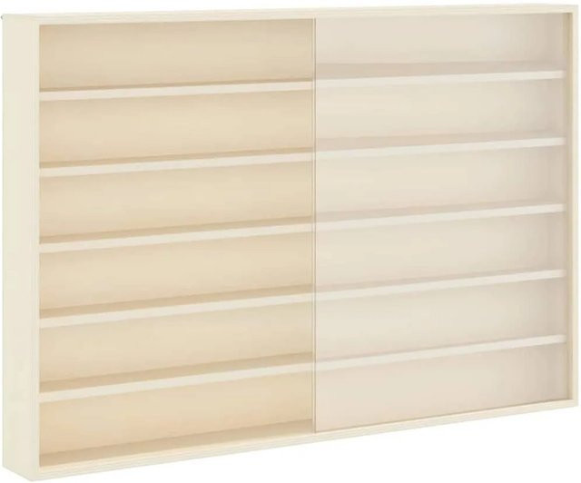 vidaXL Wanddisplay-Case mit Regal aus Sperrholz in Beige, Breite: 80 cm, Tiefe: 8,5 cm, Höhe: 54 cm - Bild 1