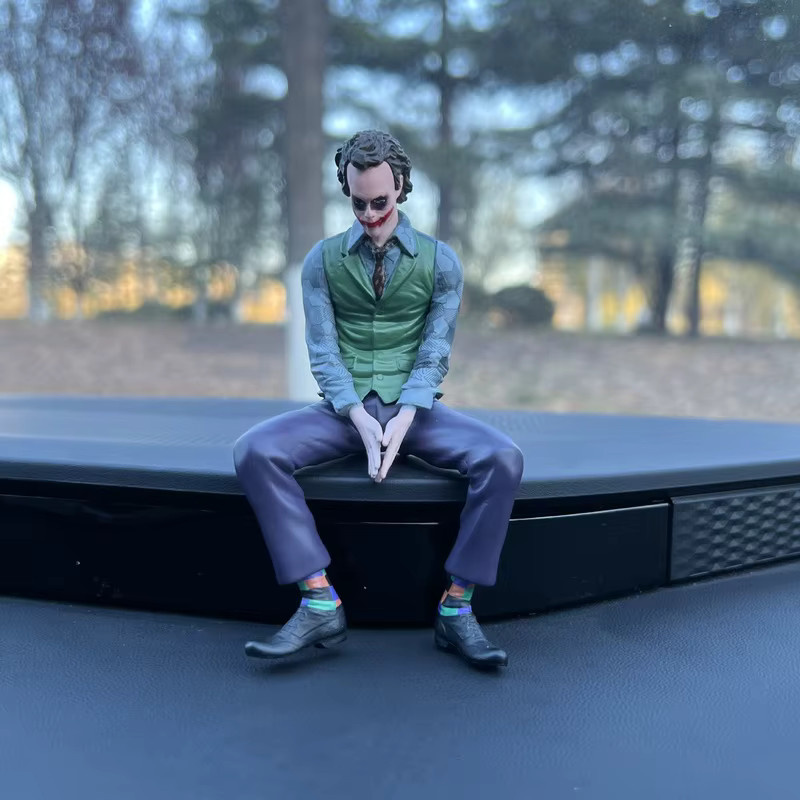 Bandai Joker Heath Ledger Figur als Dachdekoration und Auto Anhänger, Höhe: 10 cm - Bild 4