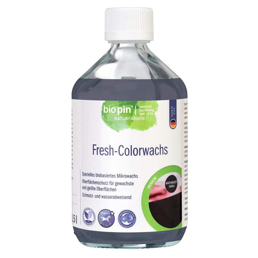 Biopin Fresh-Colorwachs Anthrazit wasserabweisend und lebensmittelecht 500 ml - Bild 2