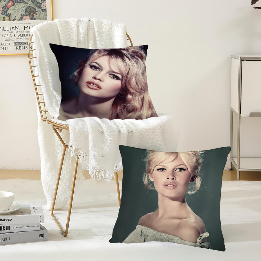 B-Brigitte B-Bardot-S Kissenbezug aus Peach Skin für Wohnzimmer und Schlafzimmer B/B/H: 18 x 18 x 0 cm - Bild 2