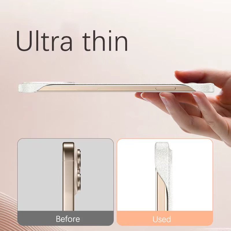 MagSafe Slim Rahmenlose Sandstein Schutzhülle von Fudusaidman für Vivo X300 X200 Pro Mini X100 X100S Pro Ultra in Beige, Purple oder Sand - Bild 2