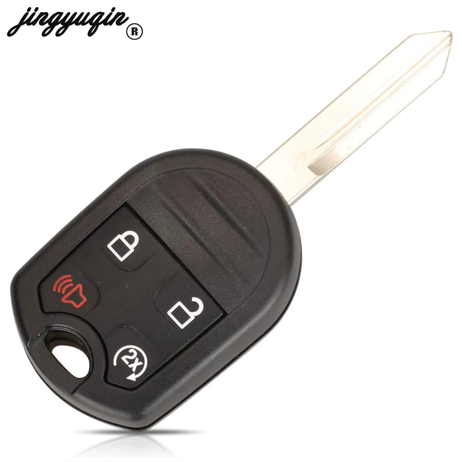 Jingyuqin Ersatzgehäuse für Ford Edge Explorer Ranger Windstar Expedition Mustang Auto Remote Key Shell in Schwarz mit 3/4/5 Tasten und fo38 hu101 Klinge - Bild 4