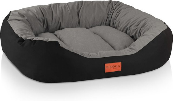 BedDog Ovales Hundebett für große Hunde als Hundekissen und Hundekorb