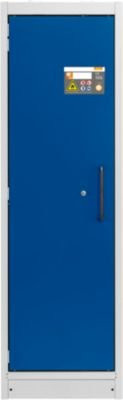 Cemo Sicherheitsschrank Typ 90 PROline 6/20 mit selbstschließenden Türen und Anschlag links, Farbe grau/enzianblau, B/T/H: 63,5 x 60,0 x 195,0 cm - Bild 1