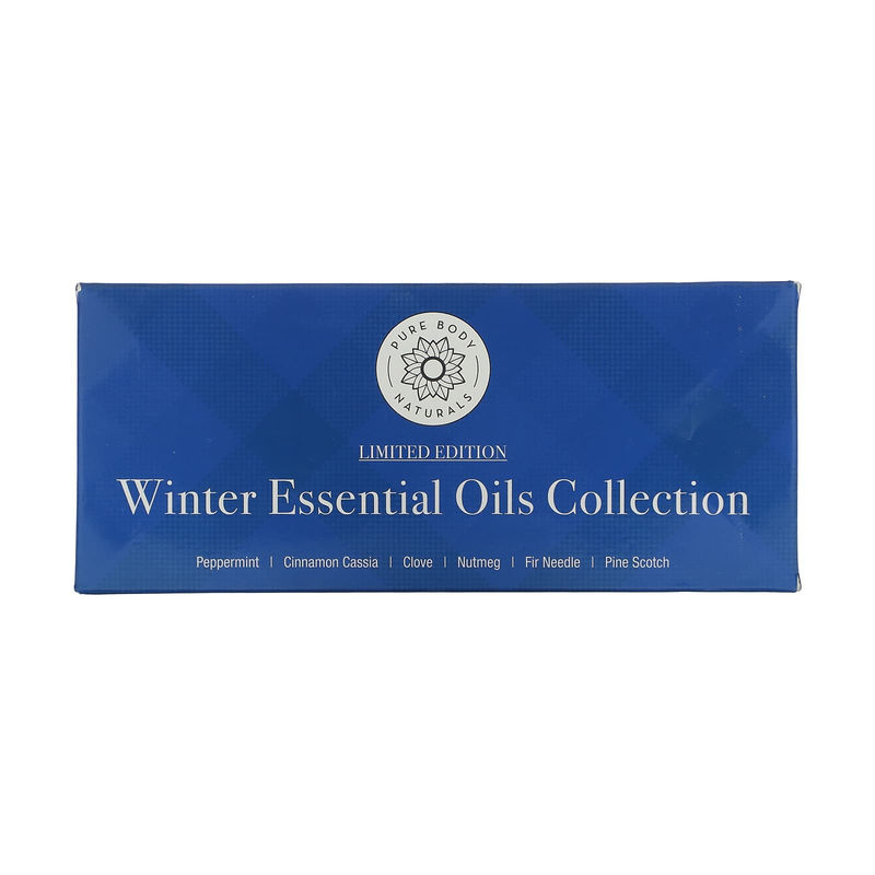 Pure Body Naturals Winter Ätherische Öle Kollektion, Limitierte Edition, Set mit 6 Flaschen à 10 ml, Mehrfarbig - Bild 3