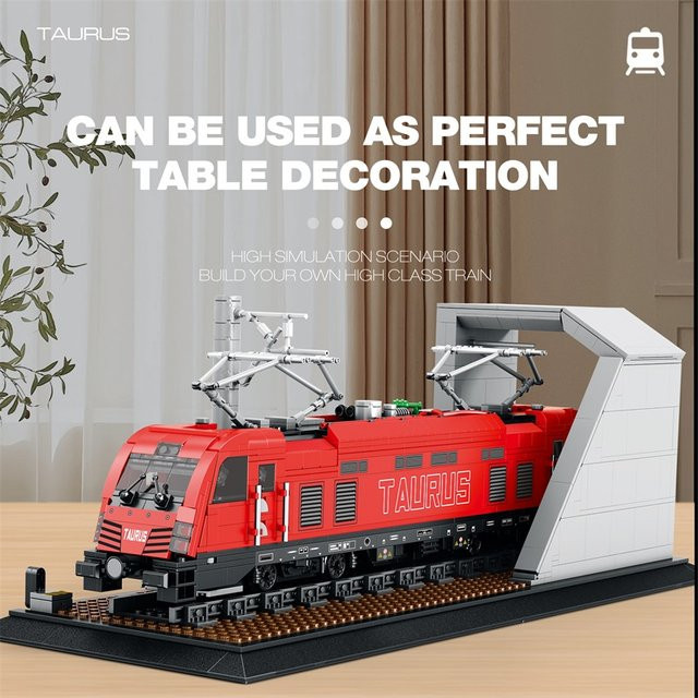 AMAZINGBLOKS City-Personenzug-Bausatz, 1939 Teile - Bild 1
