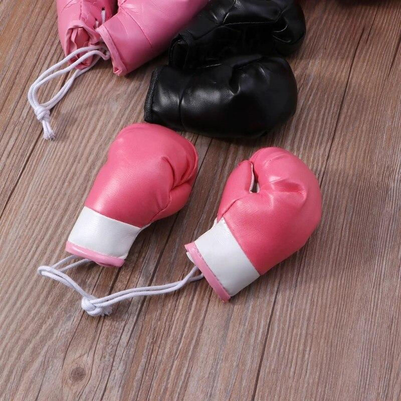 Love Home Garden Mini-Boxhandschuhe als Weihnachtsschmuck in Rot aus Leder und Textil - Bild 6