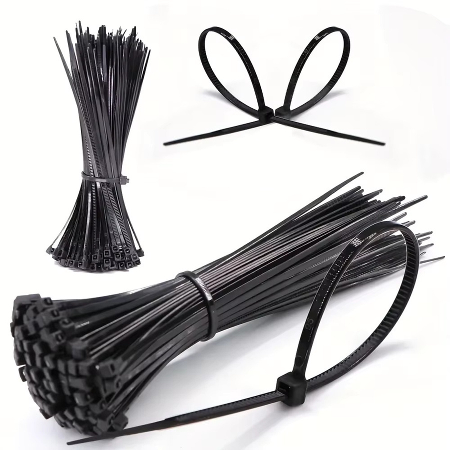 400-teiliges Kabelbinder-Set aus Nylon in Schwarz und Weiß für dein Heimbüro - Bild 4