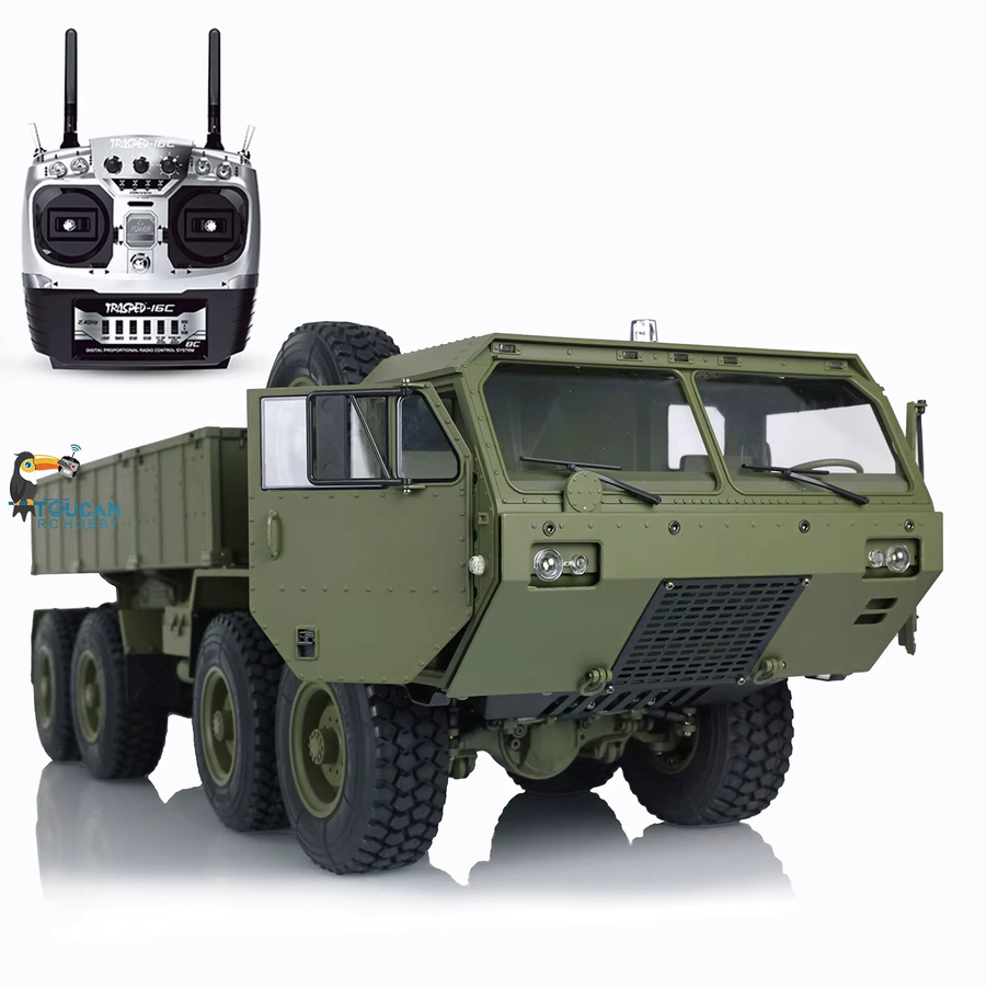 Wheelfun US Militär-LKW Metallmodell, 1:12, ferngesteuert, Grün - Bild 3