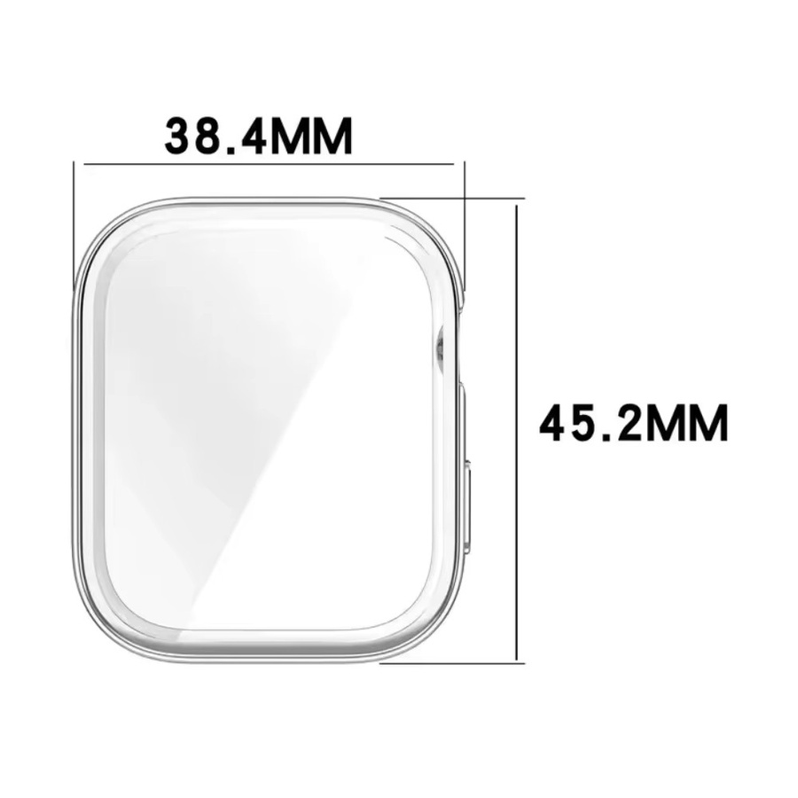 HD-Glas und Hülle für Huawei Watch Fit 3 in Transparent, Pink oder Sand – Kratzfestes und sturzsicheres Schutzset aus gehärtetem Glas - Bild 3