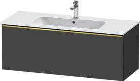 Duravit Waschtischunterschrank D-Neo, grau glänzend, wandhängend, B: 121 cm, T: 46,2 cm, H: 44 cm - Bild 1