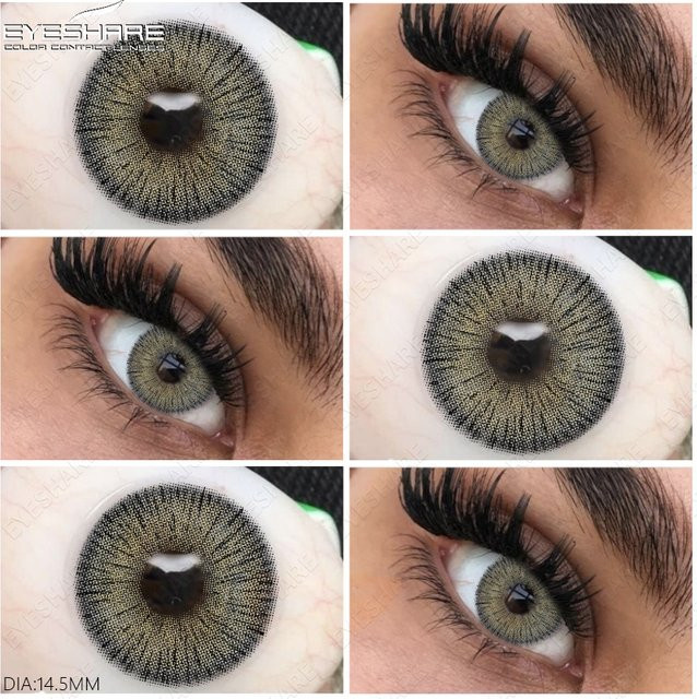 EYESHARE farbige Jahreslinsen, grün, 2 Stück - Bild 1