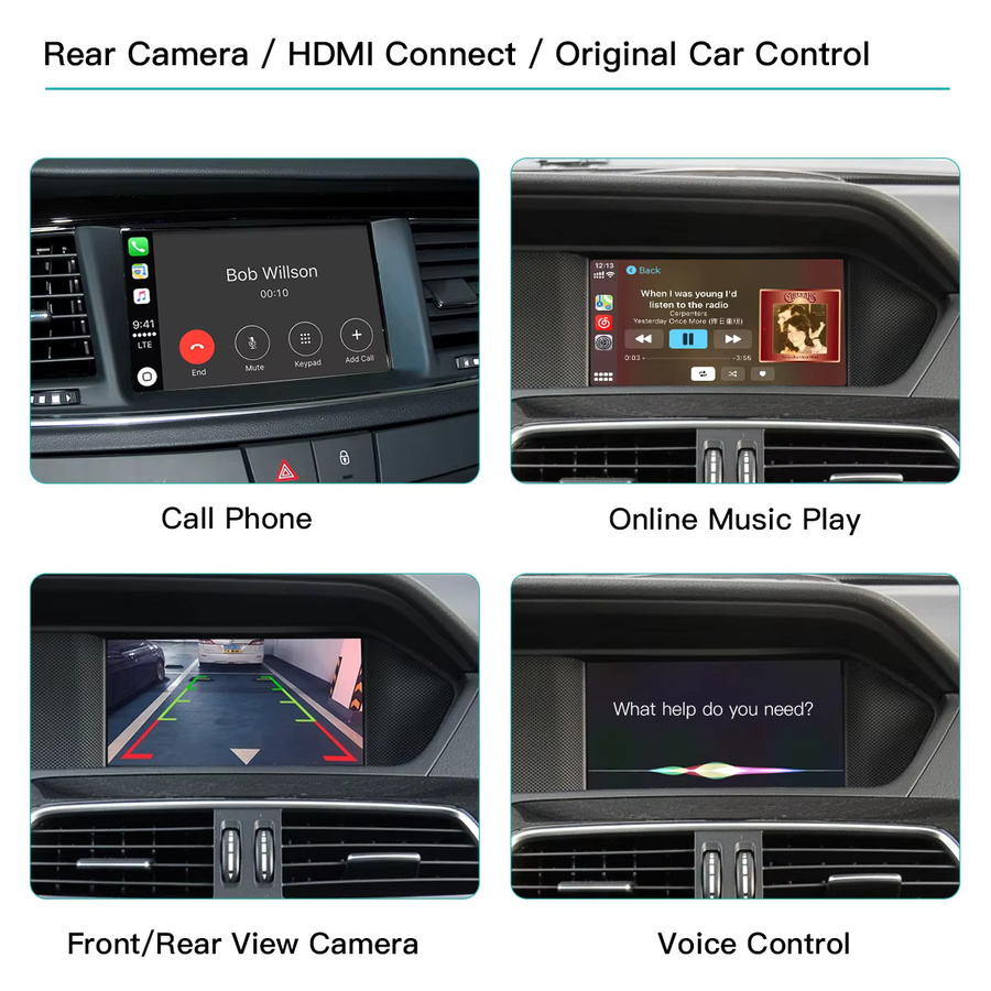 AUTOABC Drahtloses CarPlay und Android Modul für Mercedes Benz NTG 4.5 (A B C E CLA GLA GLK ML CLS W204 X204 W246 W176 C117) mit Wi-Fi Navigation - Bild 4