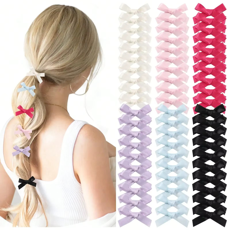 Baby Bows Mini Bowknot Haar Clips, 30 Stück, Bunt, Damen & Mädchen - Bild 2