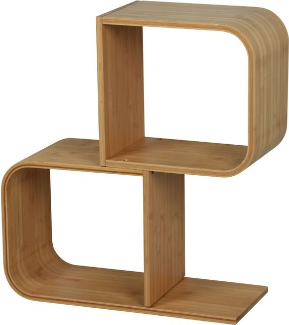 Bücherregal aus Bambus von casa NOVA in Braun, modern und freistehend, B/T/H: 66,0 x 23,0 x 56,0 cm - Bild 1