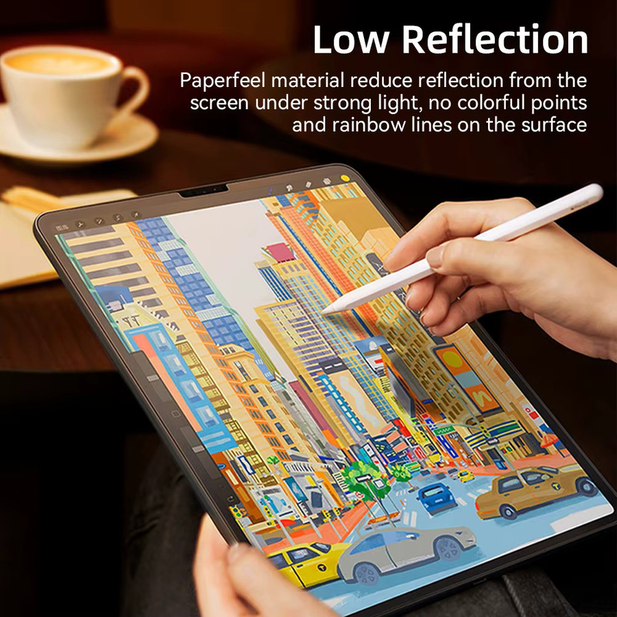 DANYCASE Displayschutzfolie mit Papiergefühl für iPad Air 6 2024 und iPad Pro 11/13 M4, matt und transparent - Bild 2