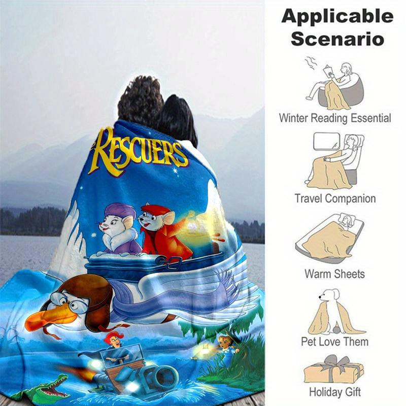 Living Need Y Flanell-Decke Das Abenteuer der Retter für Kinder, Mehrfarbig, B: 80 cm, T: 120 cm - Bild 3