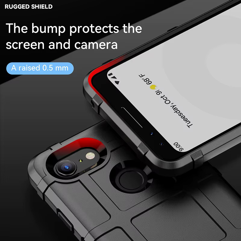 Sturzsichere und rutschfeste Handyhülle in Blau für Google Pixel 5A und Pixel 4 mit mattierter Oberfläche - Bild 3
