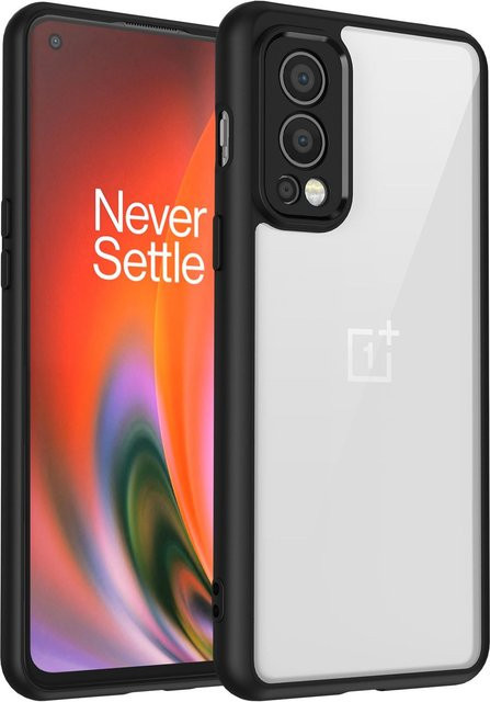 Stoßfeste durchsichtige Handyhülle aus TPU und PC für OnePlus Nord 2 und Nord 2G in Transparent - Bild 1