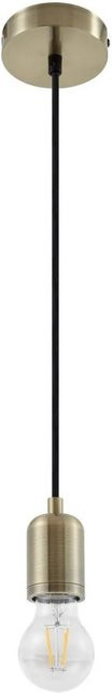 Lindby Pendelleuchte Hattie Modern aus Aluminium in Gold/Messing, 1-flammig, E27 - Bild 1