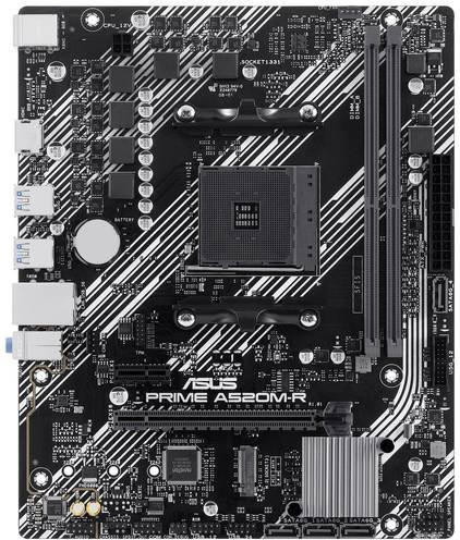 Asus PRIME A520M-R Mainboard micro ATX mit AMD A520 Chipsatz, Socket AM4, DDR4, HDMI und Gigabit LAN in Schwarz - Bild 1