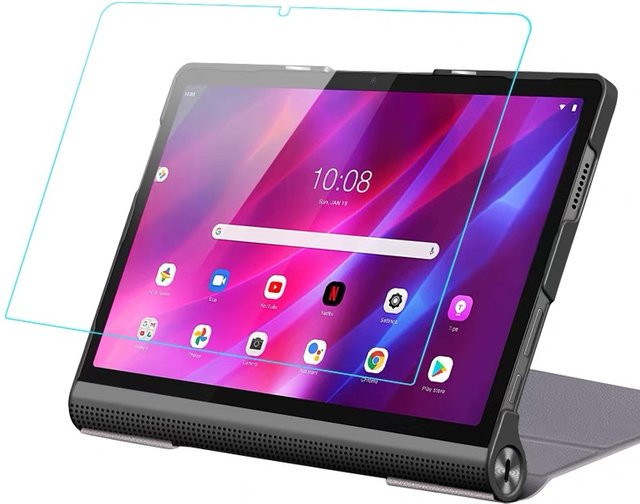 Lenovo Yoga Tab 11 2021 Displayschutzfolie aus gehärtetem Glas, transparent, HD, blasenfrei - Bild 1