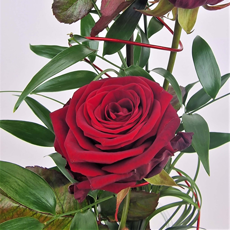 Lovely Times Blumenstrauß Rosen Greenery Rot Größe S - Bild 2