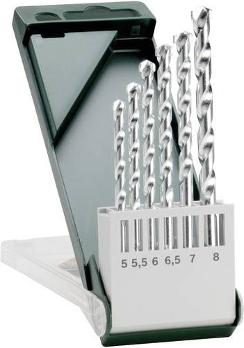 Bosch Accessories 6-teiliges Stein-Spiralbohrer-Set mit Carbide-Spitze und Zylinderschaft in Silber - Bild 1