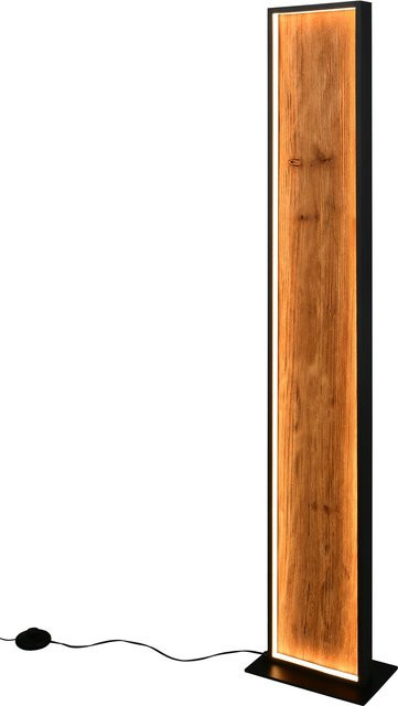 Stehleuchte KALEA von TRIO-Leuchten aus Holz in Braun, dimmbar - Bild 1