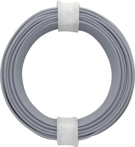 Donau Elektronik 118-9 Litze einadrig 0,14 mm² Grau 10 m - Bild 1