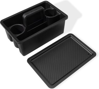 Weber WORKS tragbarer Aufbewahrungskorb, 2-teilig, schwarz, B/H/T: 37 x 14 x 24 cm - Bild 2