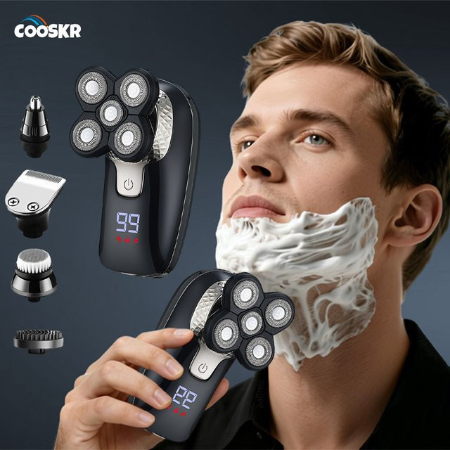 cooskr 5-in-1 Rasiergerät für Herren, Gesicht und Nase - Bild 1