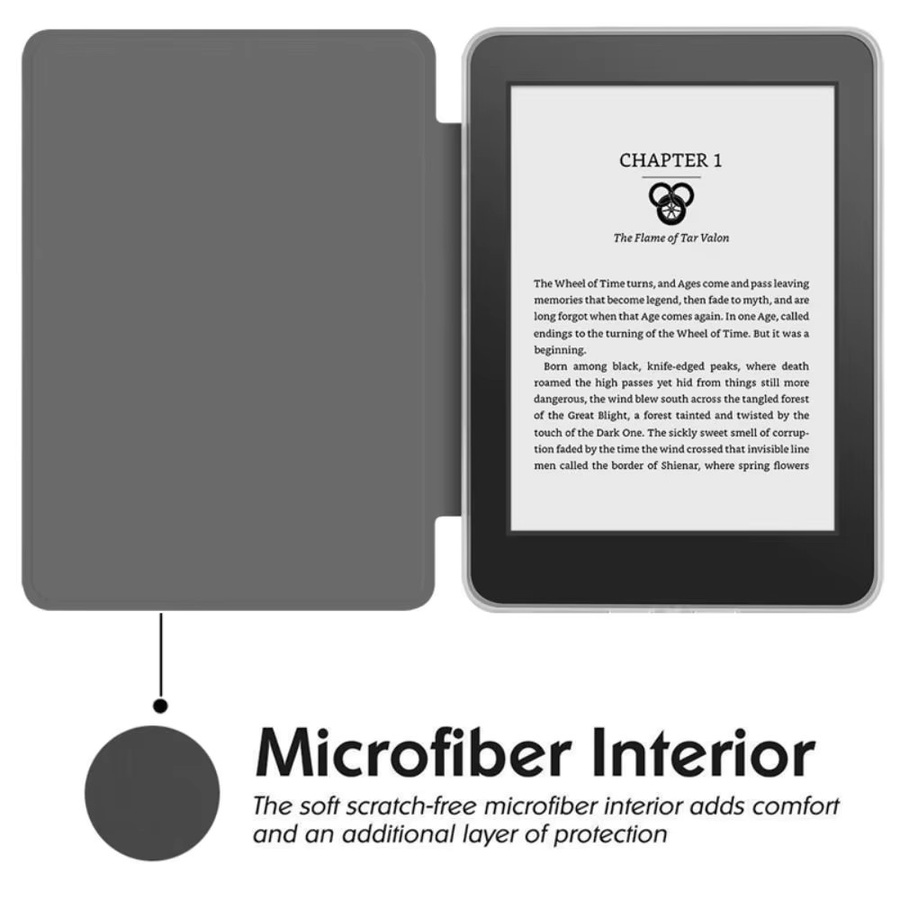 Auto Wake/Sleep E-Reader-Hülle für Kindle Paperwhite 12. Generation 2024, 7 Zoll, Colorsoft, magnetisch, abnehmbar und verstellbar, Schwarz - Bild 6