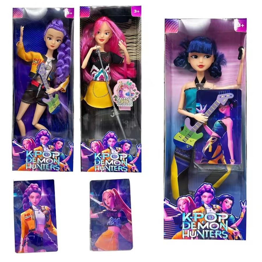 Yiran toy 1 K-Pop Demon Hunters Anime Vinylpuppe Rumi Mira Zoi Charakter Vinylfigur - Bild 2