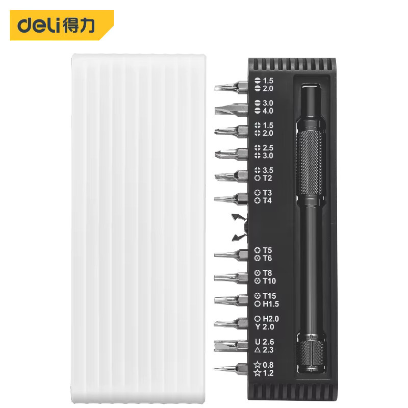 Deli 25-in-1 Präzisions-Schraubendreher-Set mit magnetischen Mini-Bits für Elektronik, Smartphone und Computer - Bild 2