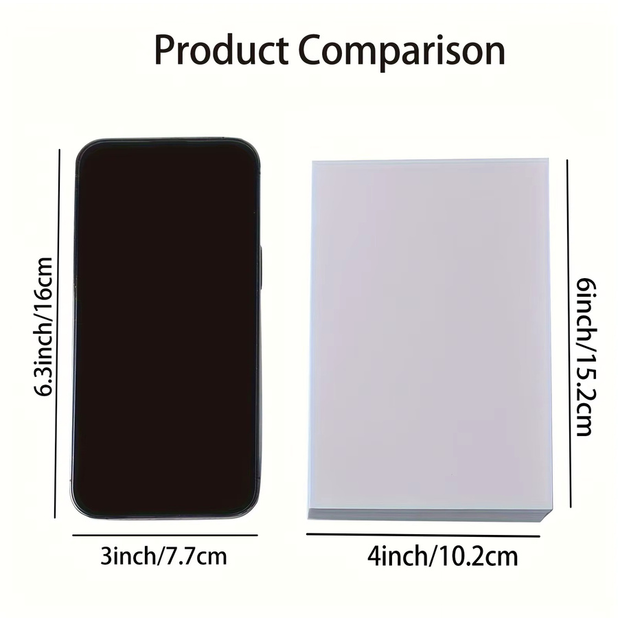 ESHANG Glänzendes Aufkleberpapier für Tintenstrahldrucker, 100 Blatt, Weiß, 4 x 6 Zoll, 135g/m² - Bild 2